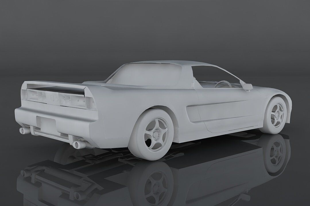 Honda NSX R 1992  Low-poly 3D model_8