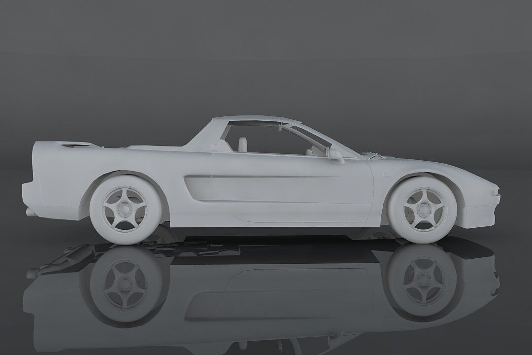 Honda NSX R 1992  Low-poly 3D model_9