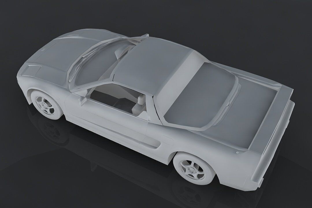 Honda NSX R 1992  Low-poly 3D model_7