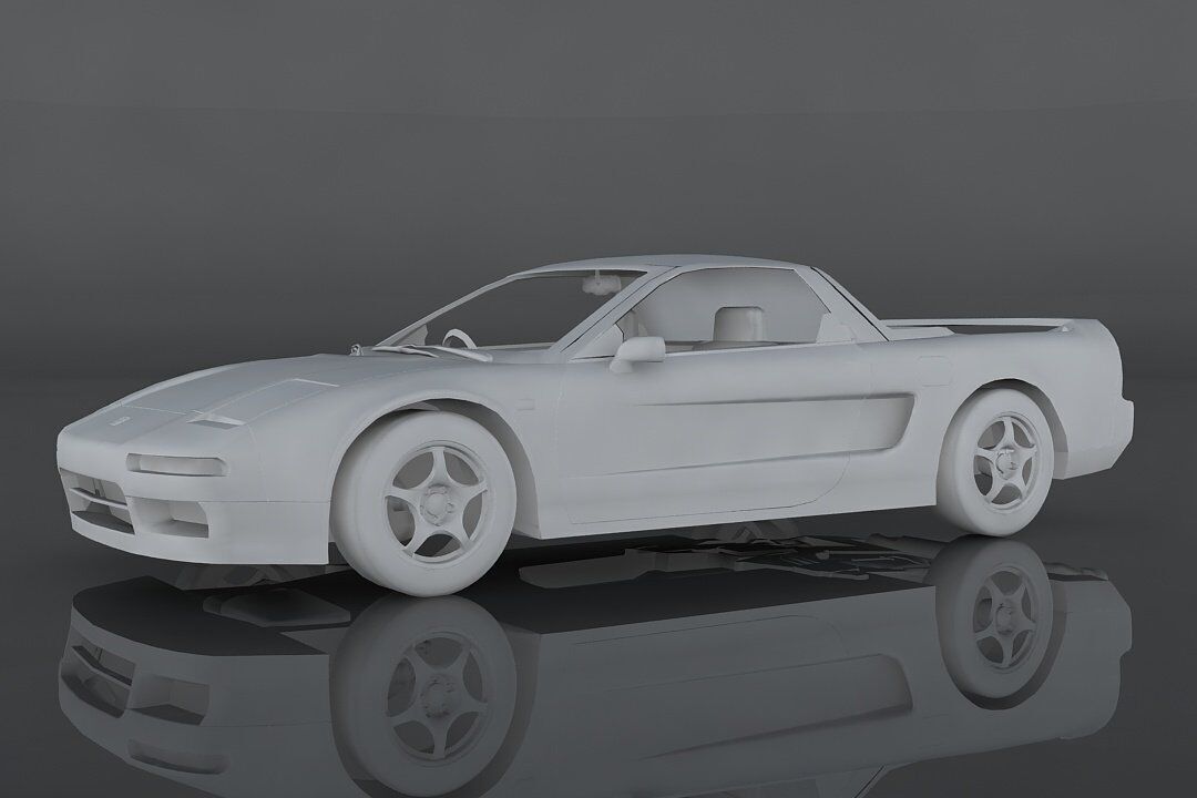 Honda NSX R 1992  Low-poly 3D model_11