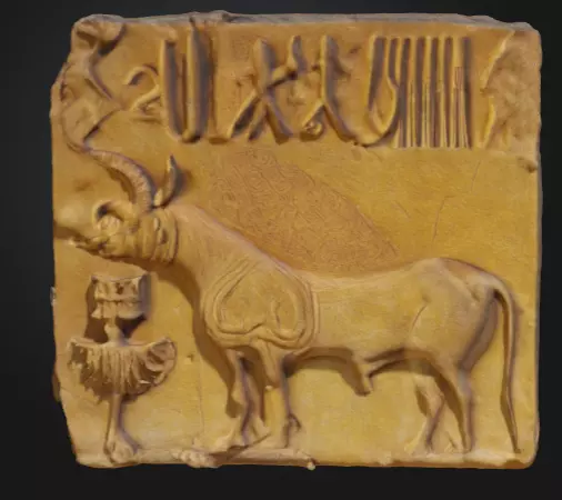 mohenjo daro seal in 3d model Free 3D model