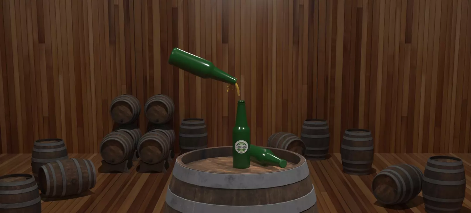 fanta can Free 3D model