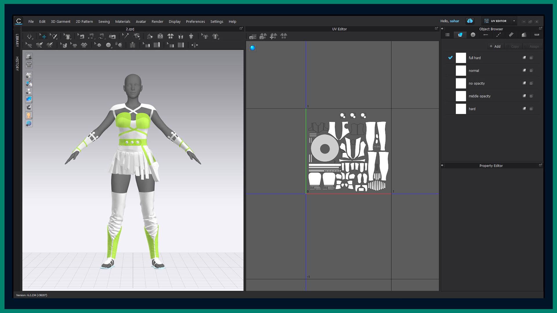 female warrior outfit with texture-vol2 3D model_8