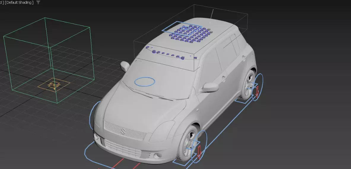 dent car sim 3D model