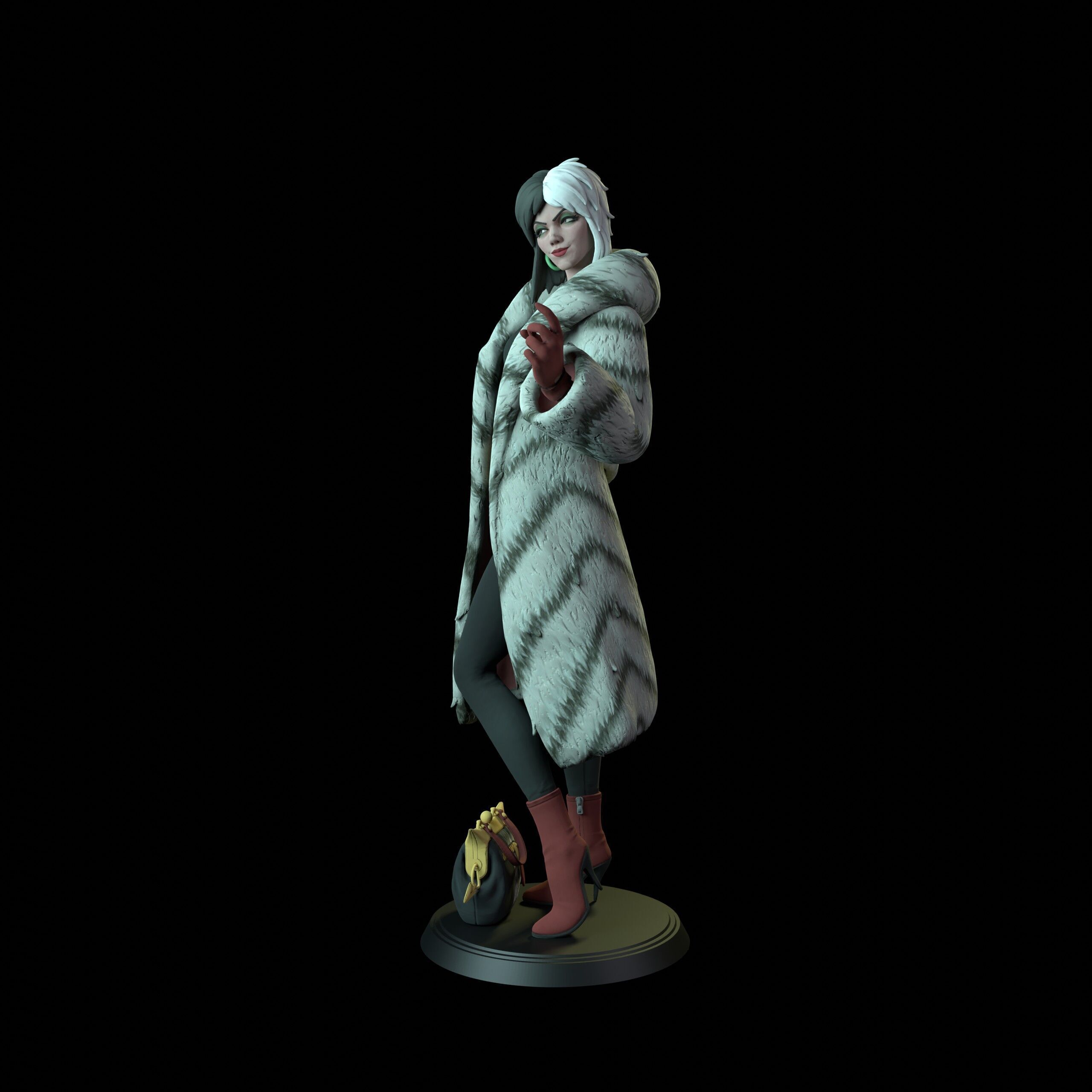 Cruella De Vil 3D print model_2