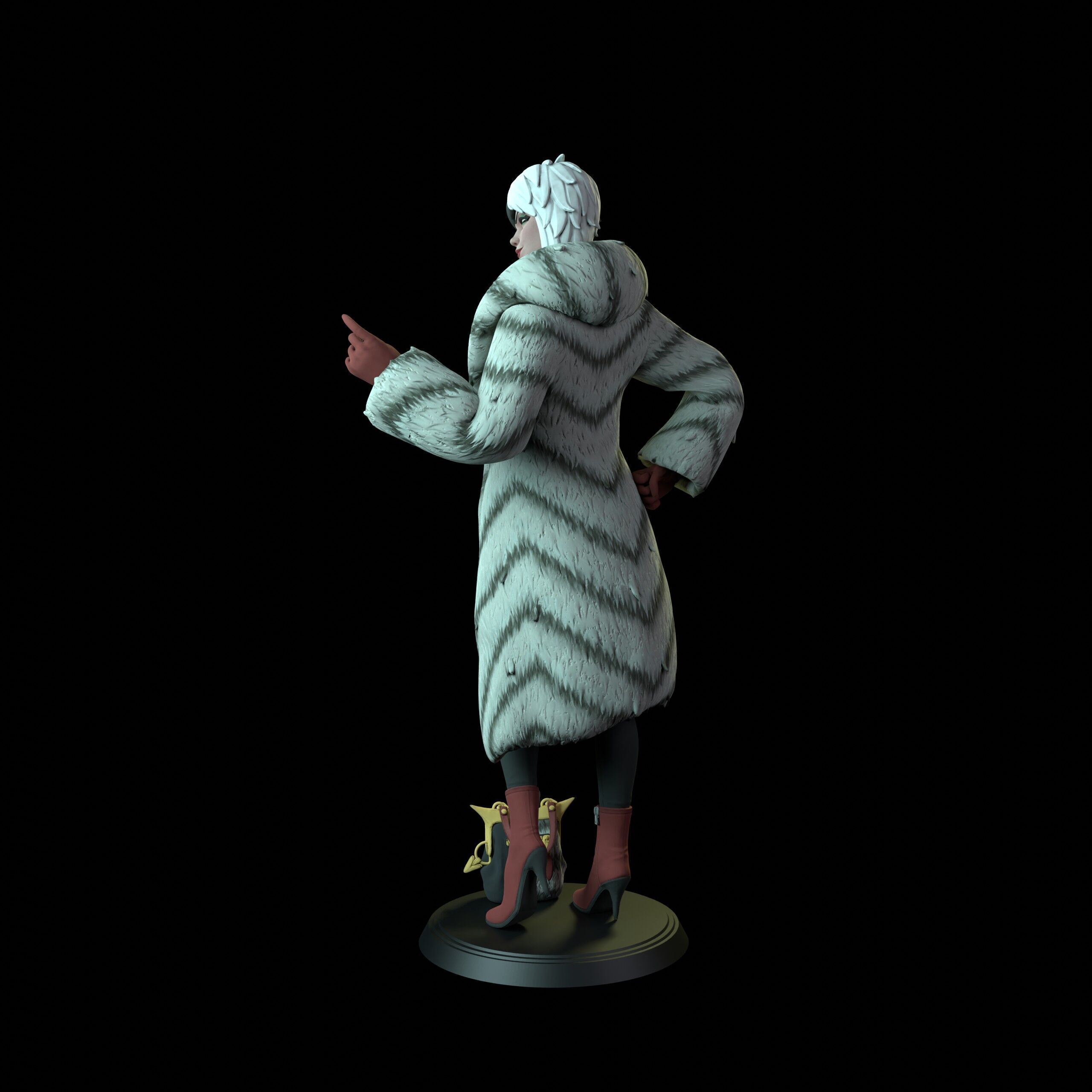 Cruella De Vil 3D print model_4