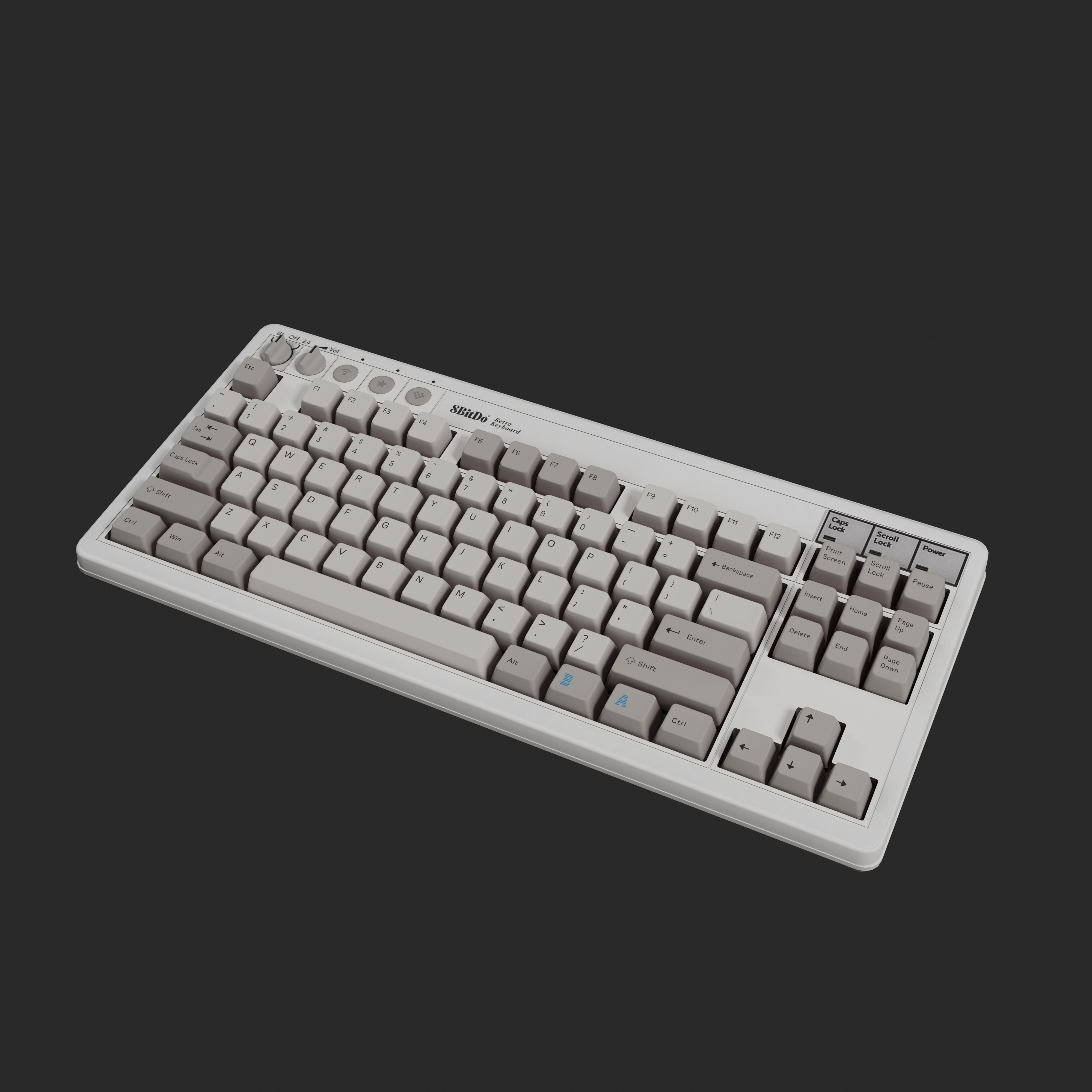 8BitDo Retro Mechanical Keyboard  3D model_4