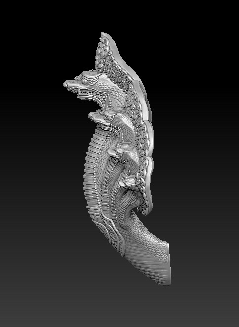 Angkor Naga snake statue Dragon Cambodia Naga 3D print model  3D print model_8