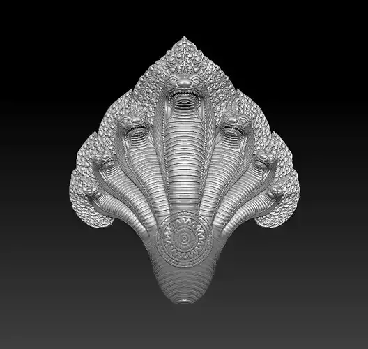 Angkor Naga snake statue Dragon Cambodia Naga 3D print model  3D print model