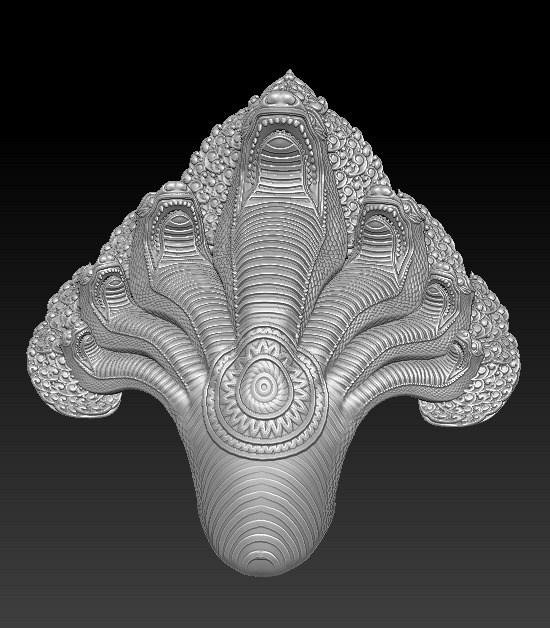 Angkor Naga snake statue Dragon Cambodia Naga 3D print model  3D print model_5