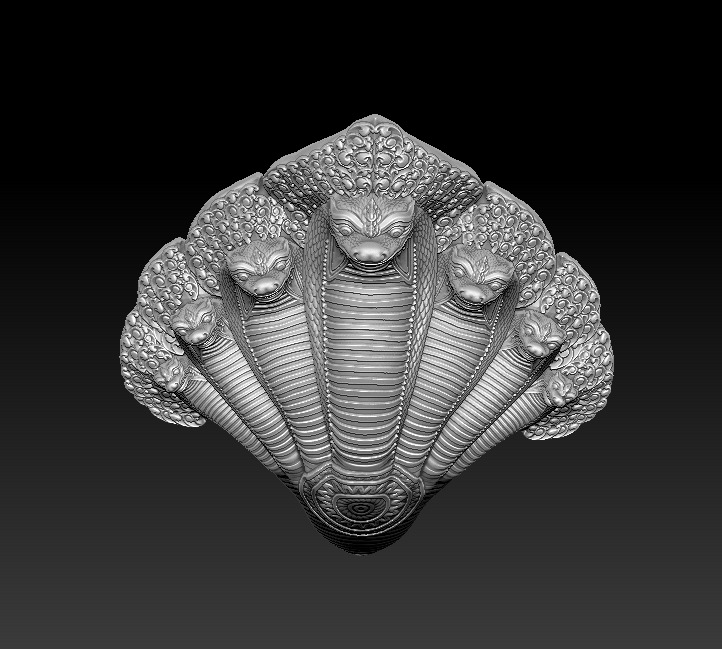 Angkor Naga snake statue Dragon Cambodia Naga 3D print model  3D print model_9