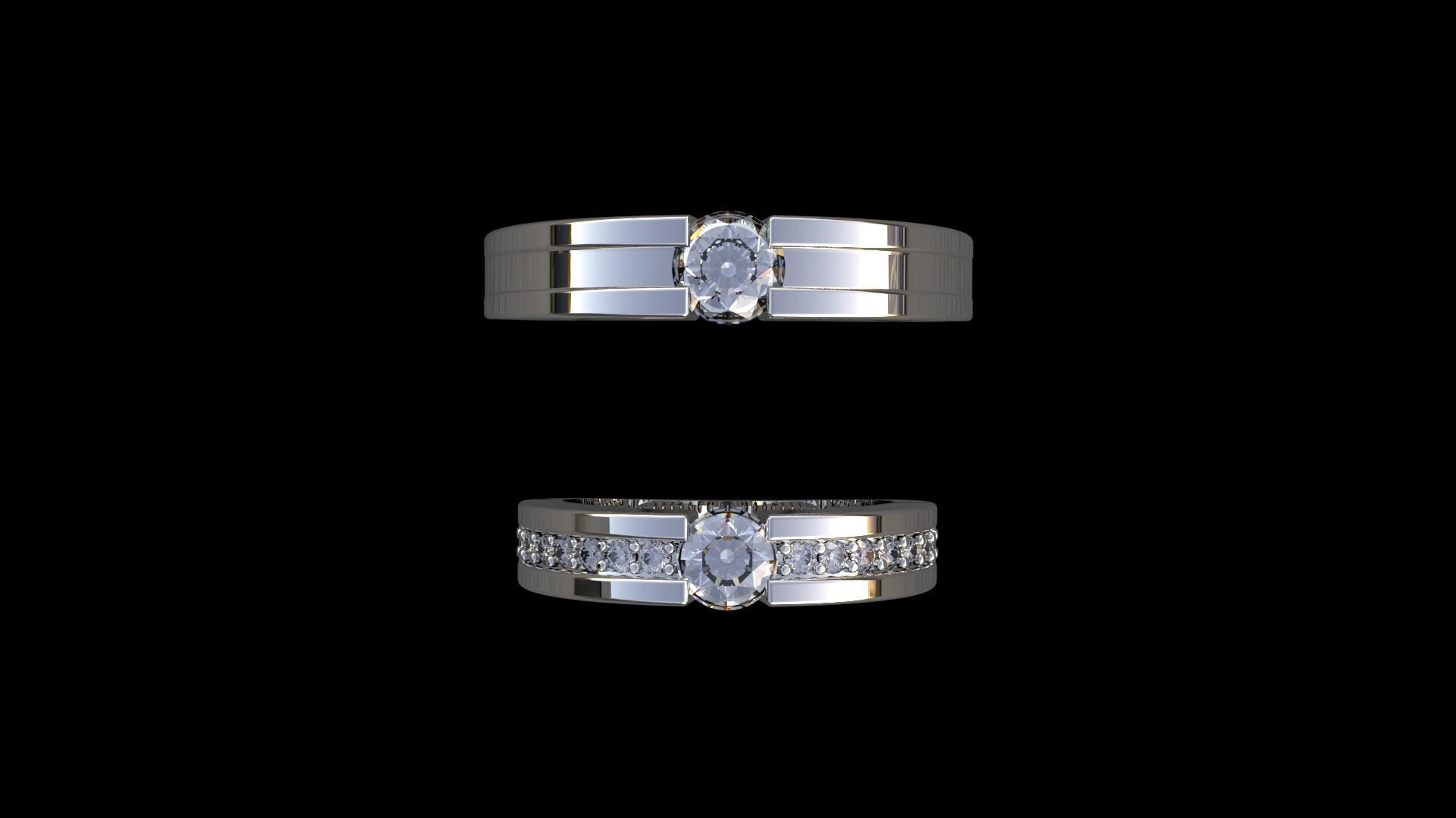 wedding ring Free 3D print model_1
