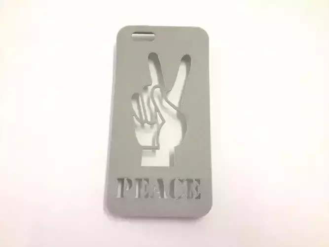 Peace Hand Iphone Case 6 6s 3D print model