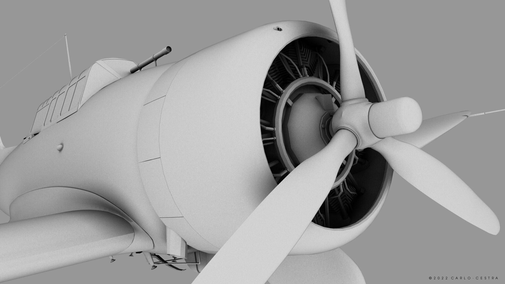 D3A1 - not rigged Low-poly 3D model_20