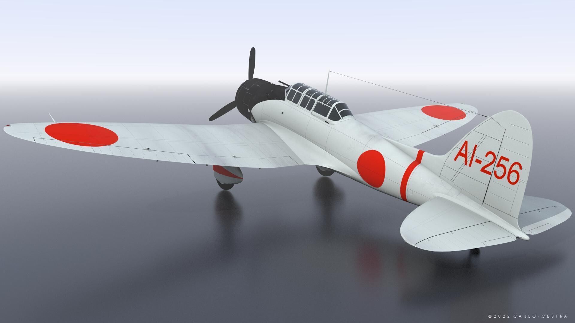 D3A1 - not rigged Low-poly 3D model_3