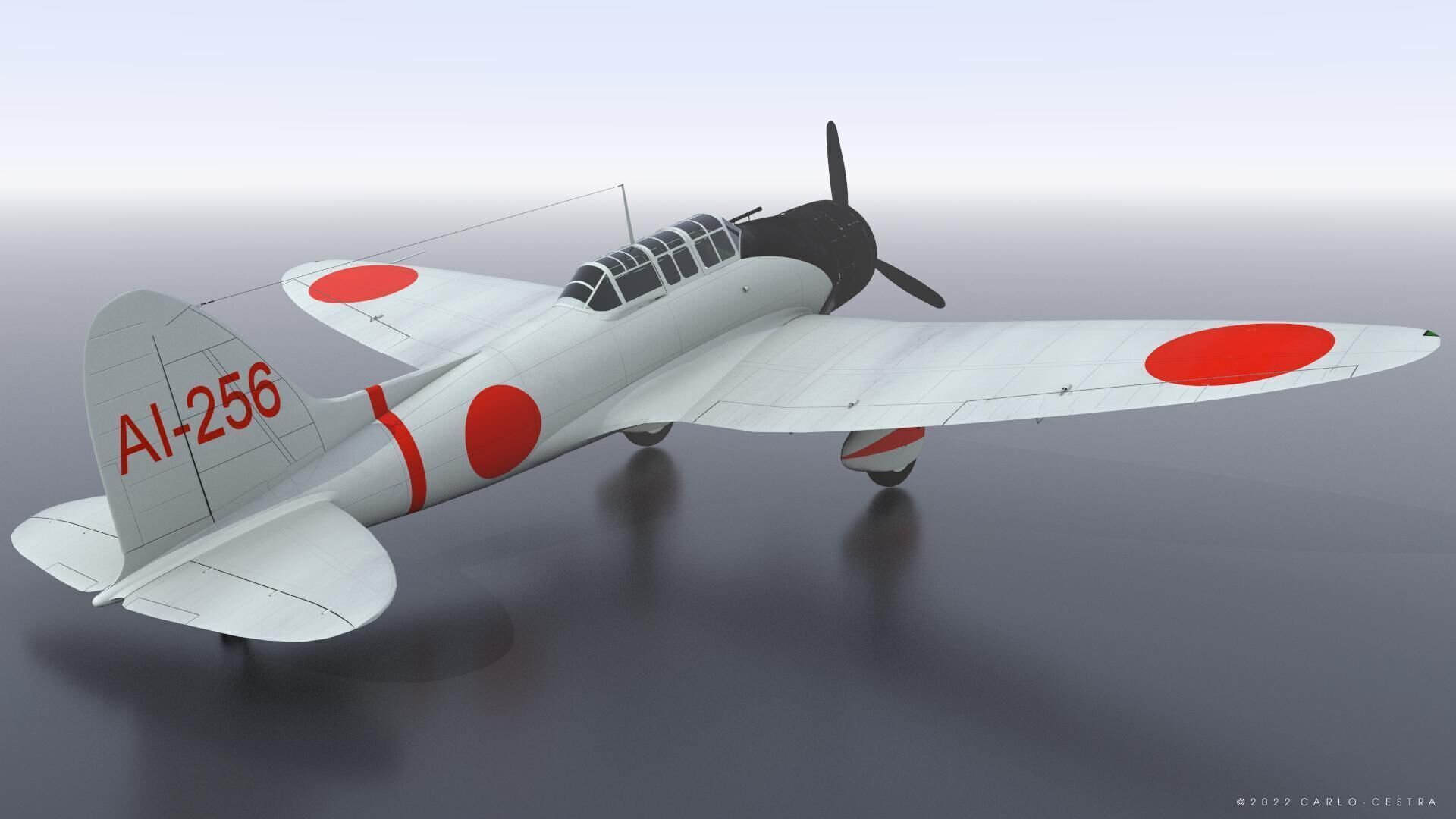 D3A1 - not rigged Low-poly 3D model_2