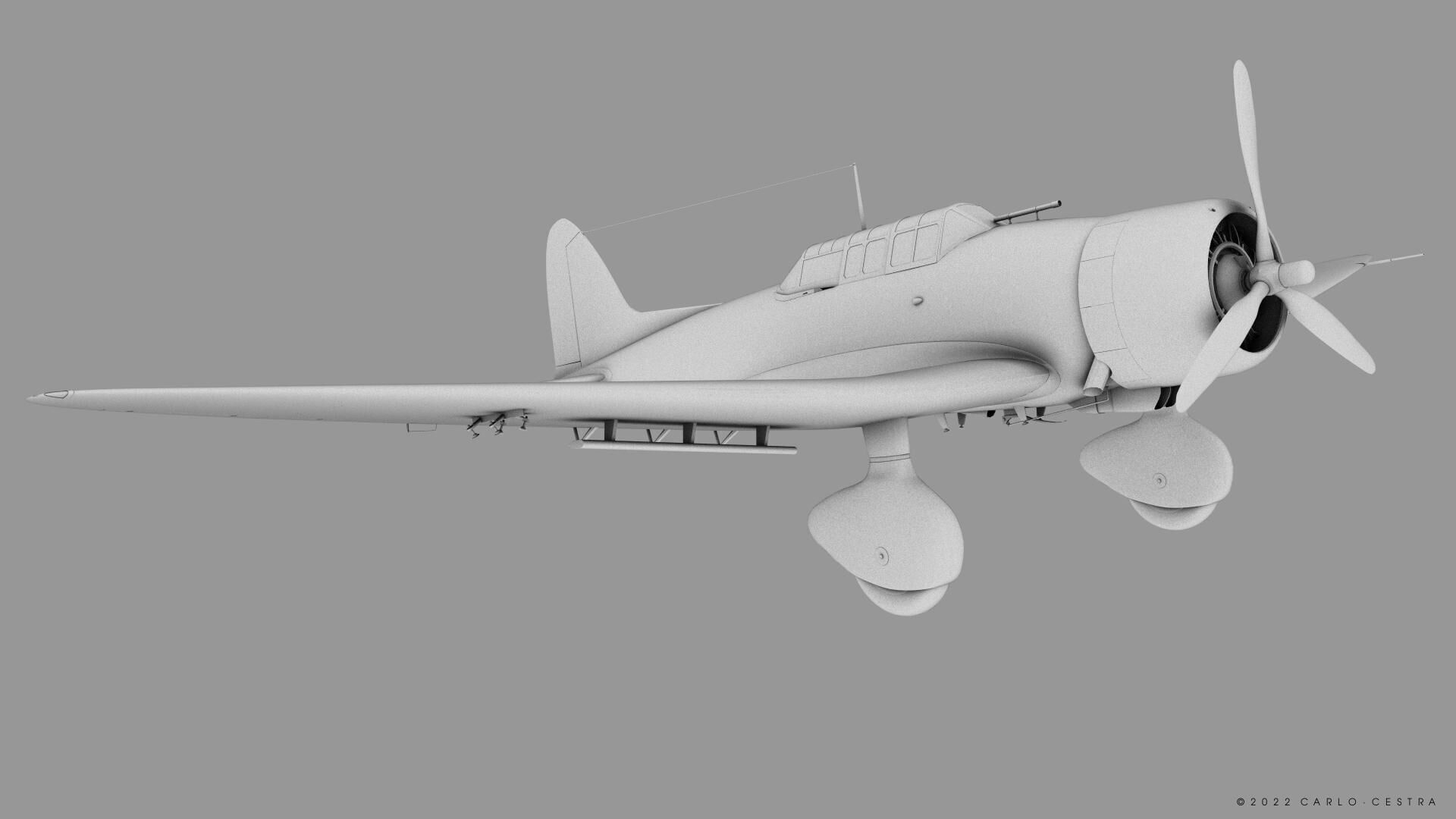 D3A1 - not rigged Low-poly 3D model_16