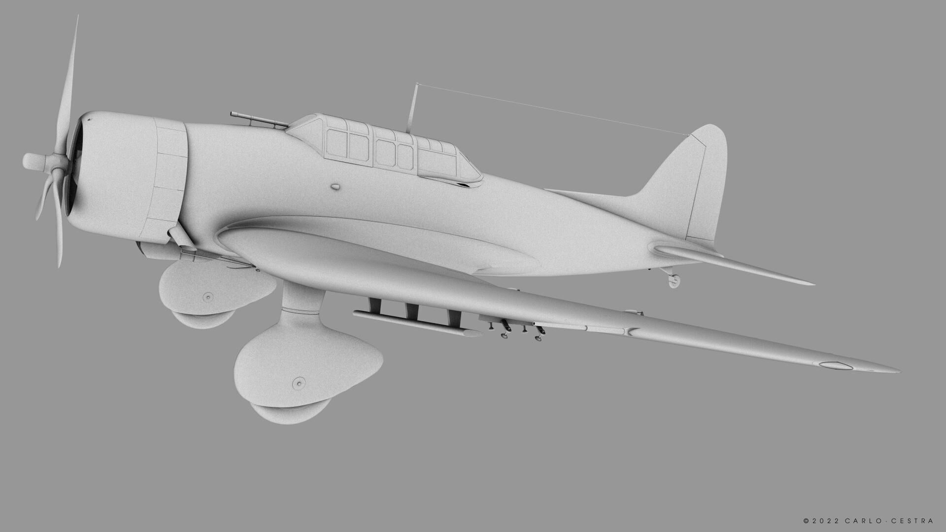 D3A1 - not rigged Low-poly 3D model_19