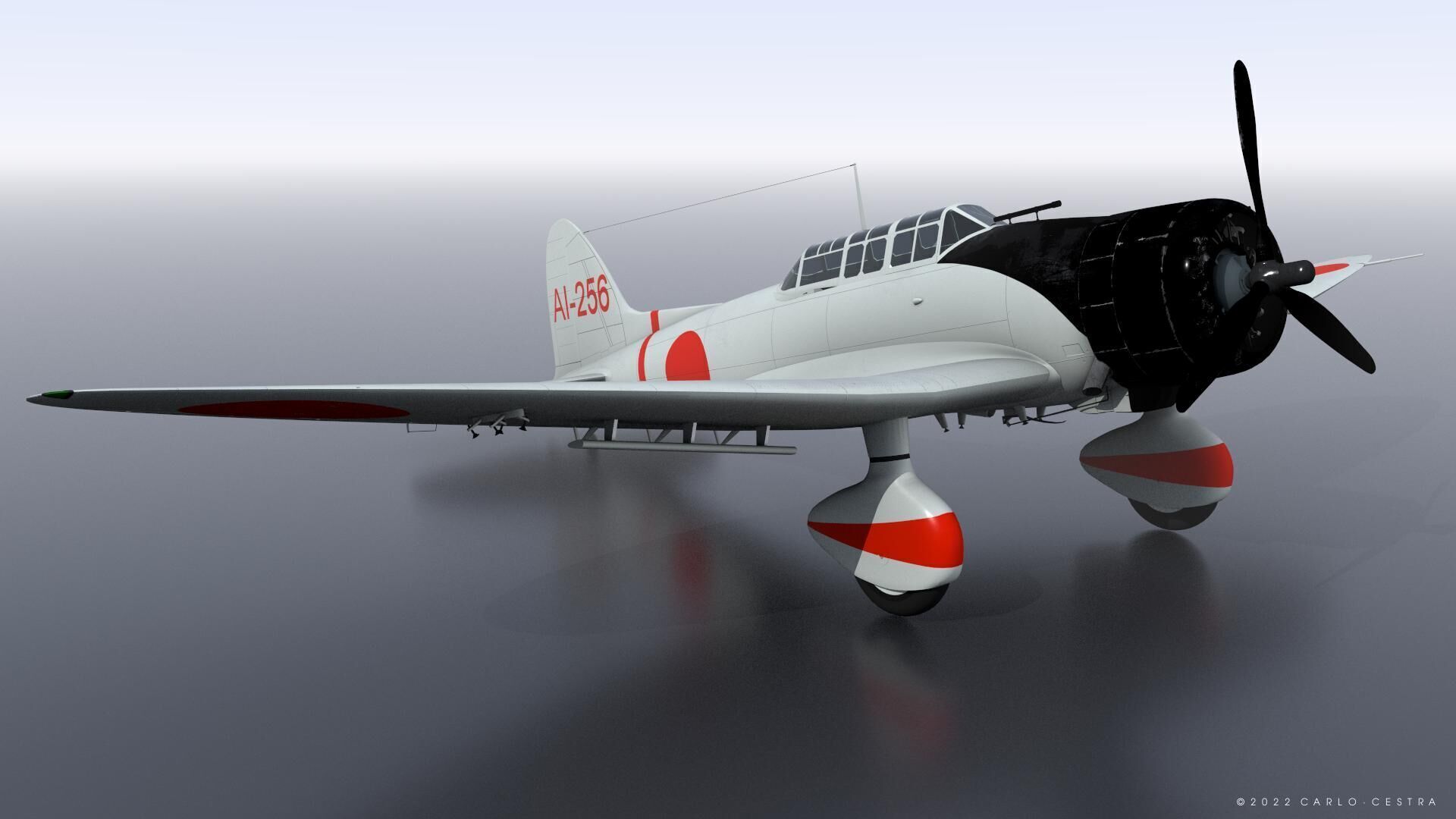 D3A1 - not rigged Low-poly 3D model_1