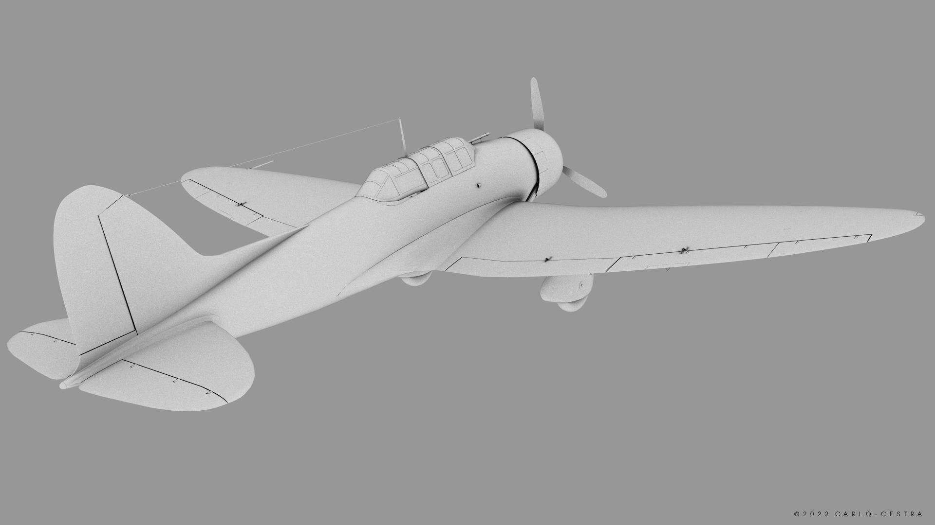 D3A1 - not rigged Low-poly 3D model_17