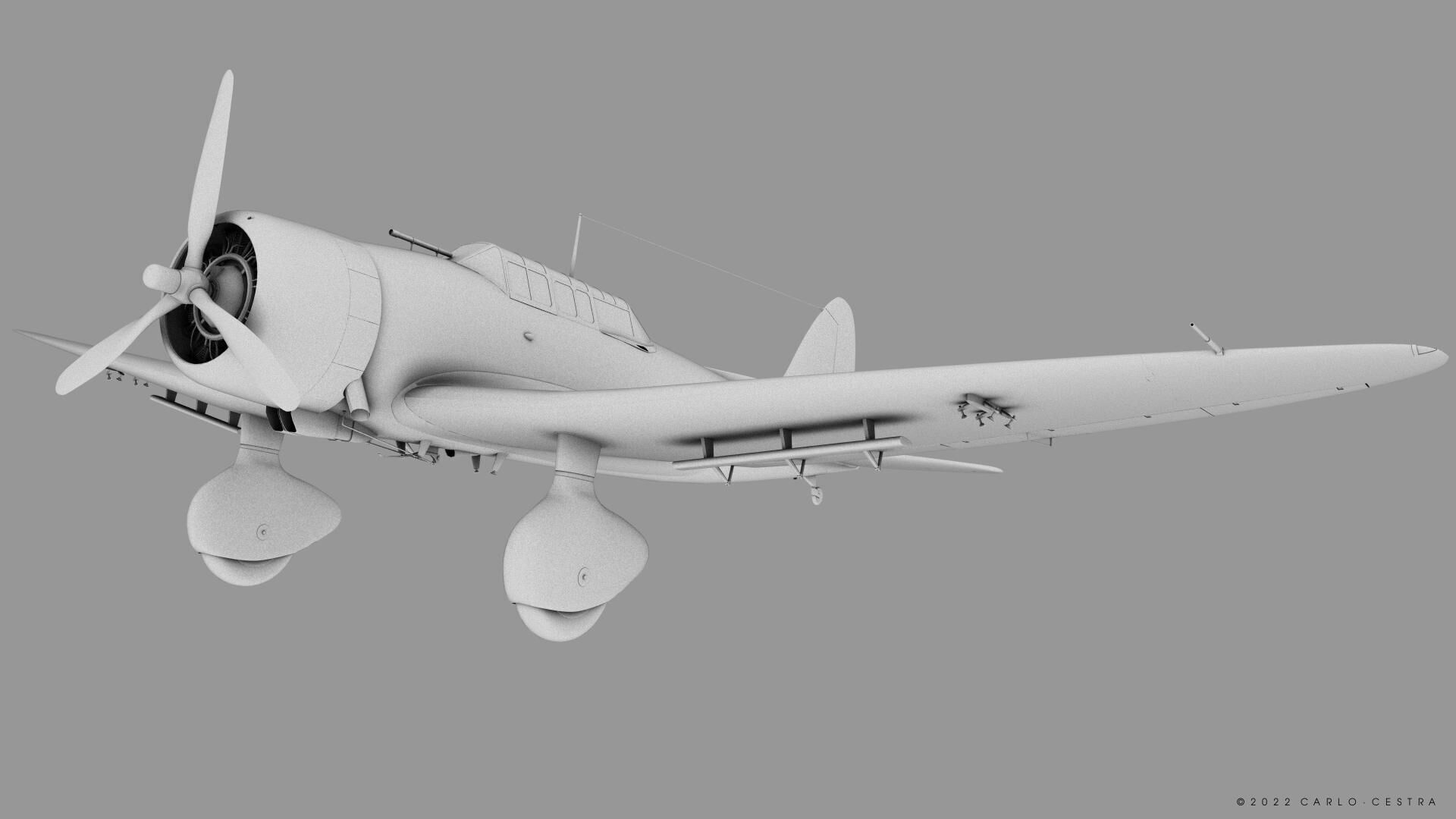 D3A1 - not rigged Low-poly 3D model_15