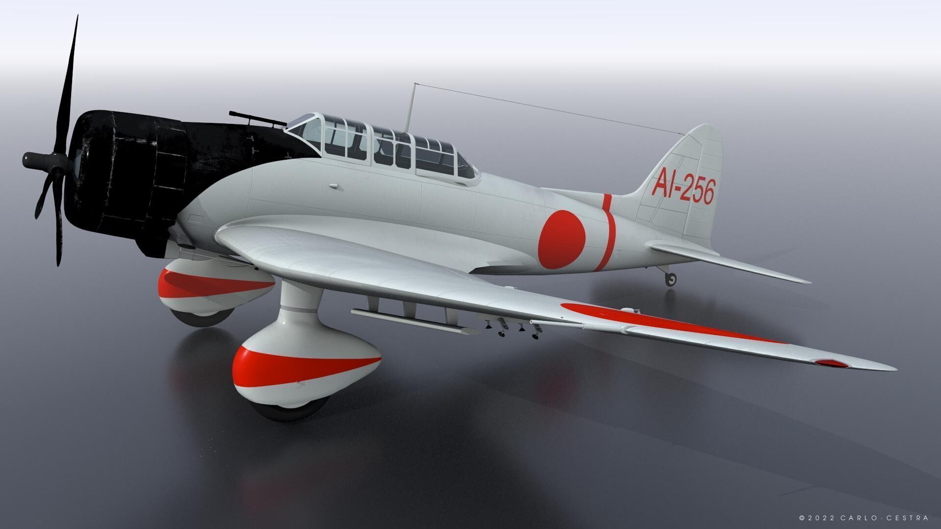 D3A1 - not rigged Low-poly 3D model_4