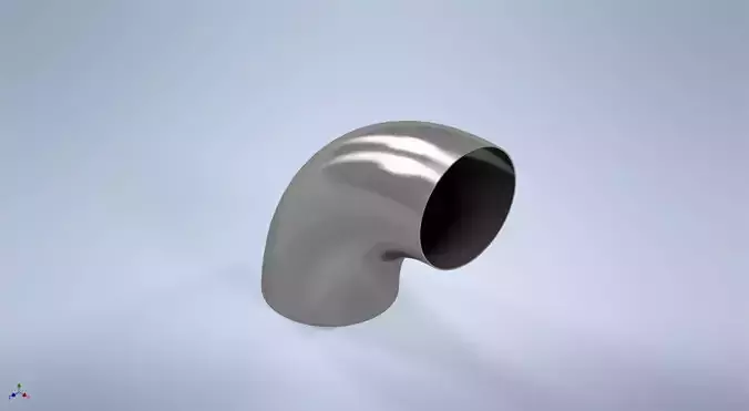12 inches NPS BW 90 Degrees LR Elbows ASME-ANSI 3D print model