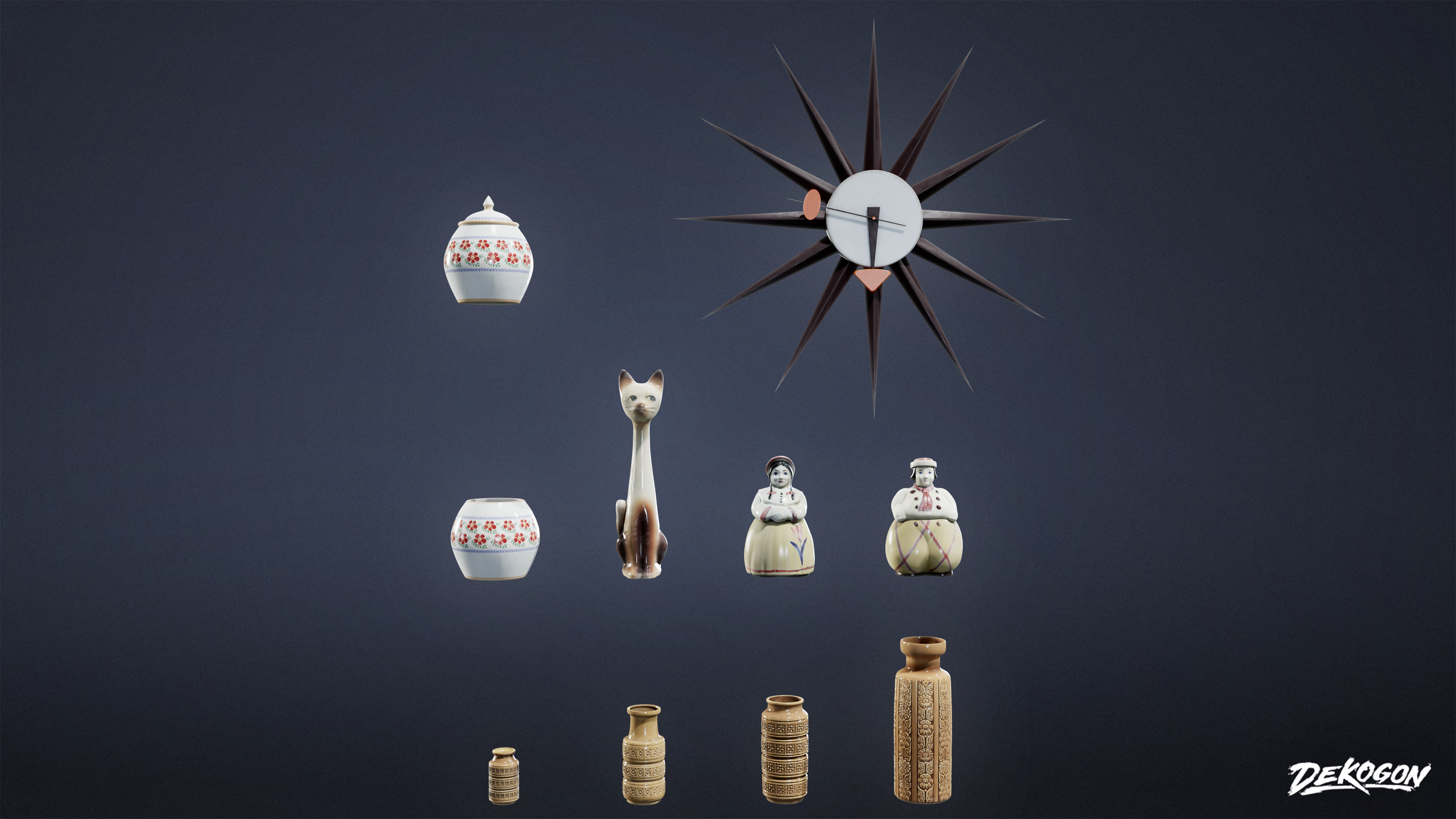 SUBURBS - House Decor 11 - LOW POLY AND NANITE Low-poly 3D model_1