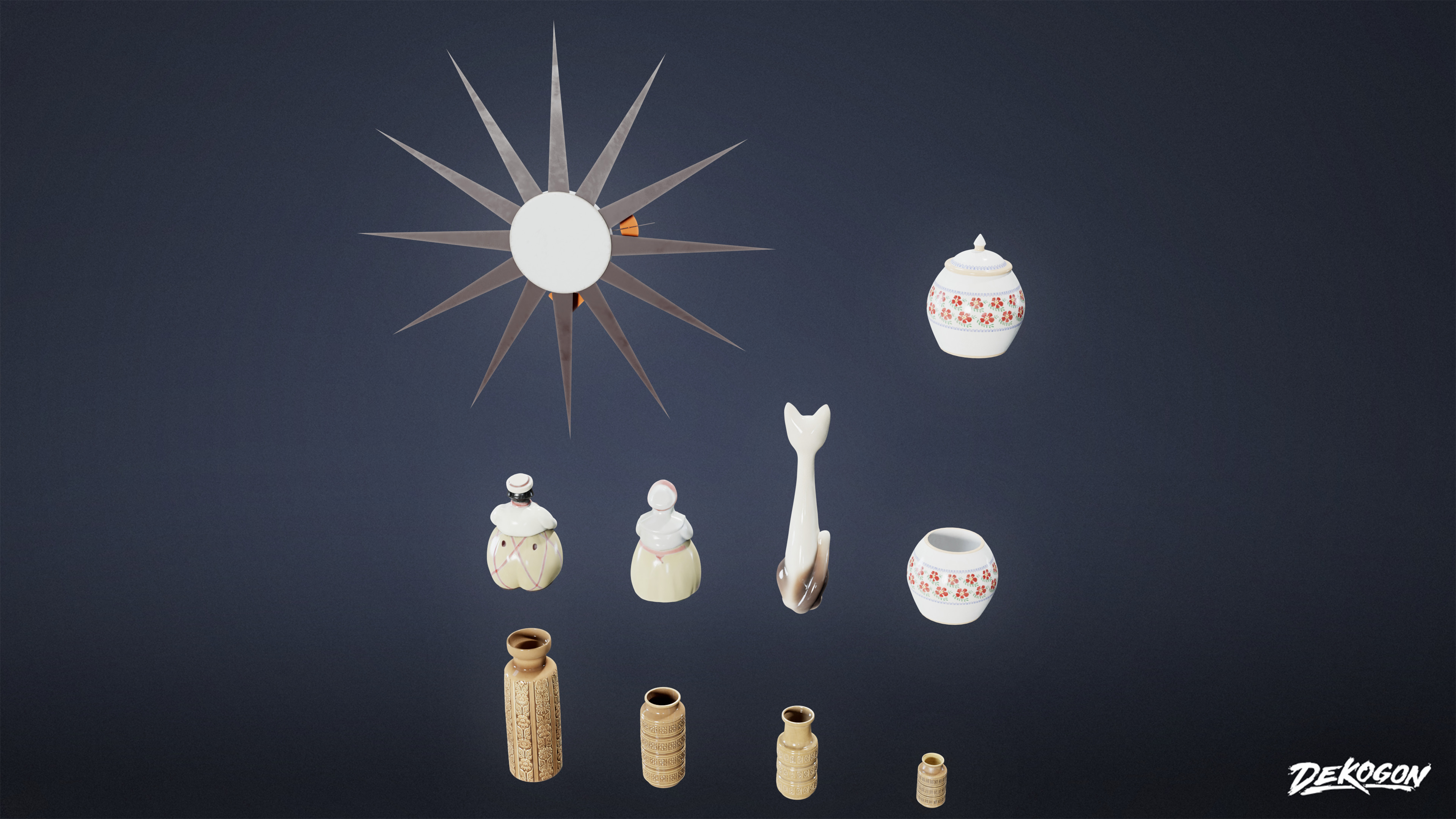 SUBURBS - House Decor 11 - LOW POLY AND NANITE Low-poly 3D model_3