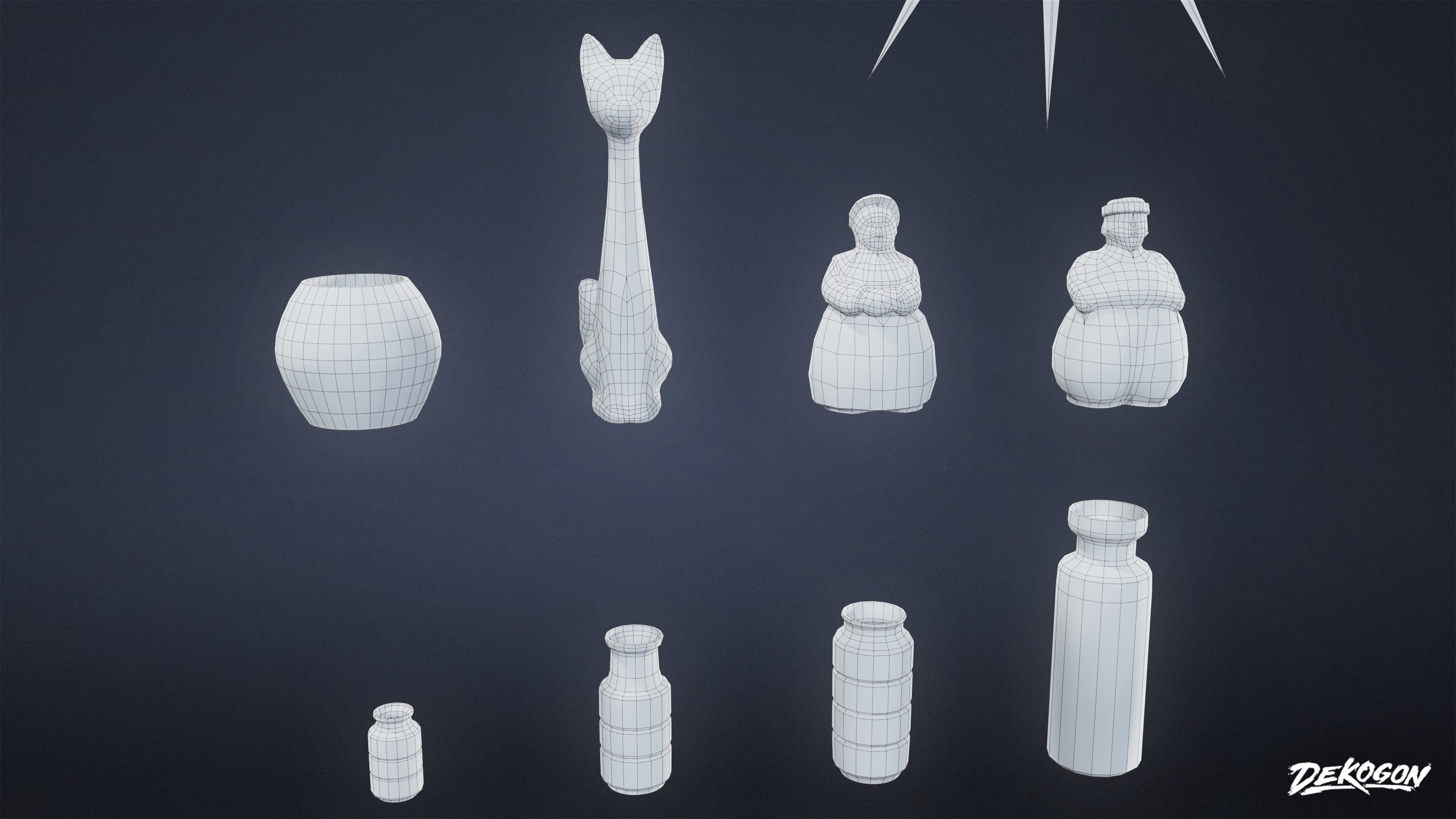 SUBURBS - House Decor 11 - LOW POLY AND NANITE Low-poly 3D model_18