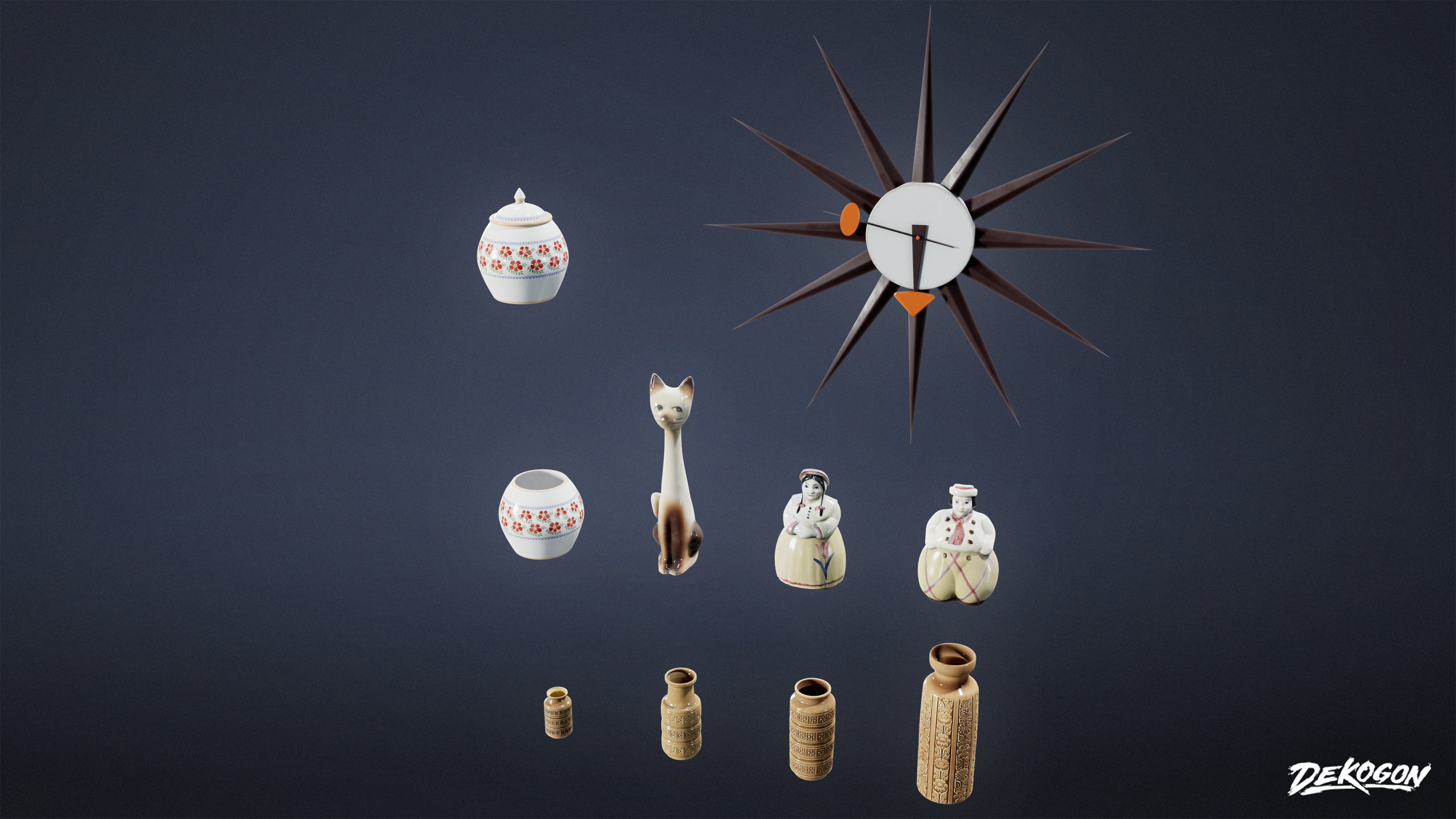 SUBURBS - House Decor 11 - LOW POLY AND NANITE Low-poly 3D model_2