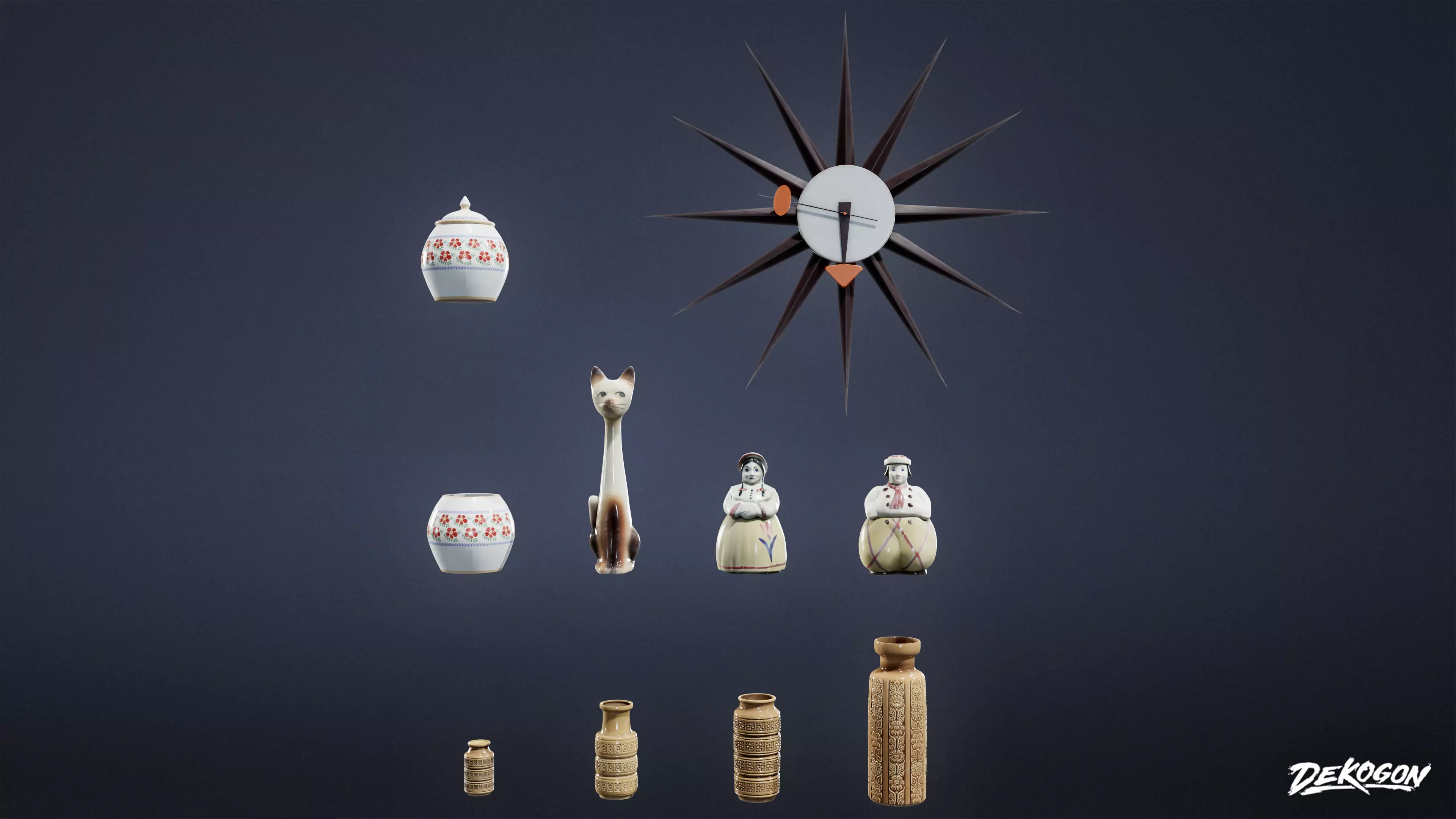 SUBURBS - House Decor 11 - LOW POLY AND NANITE Low-poly 3D model_0