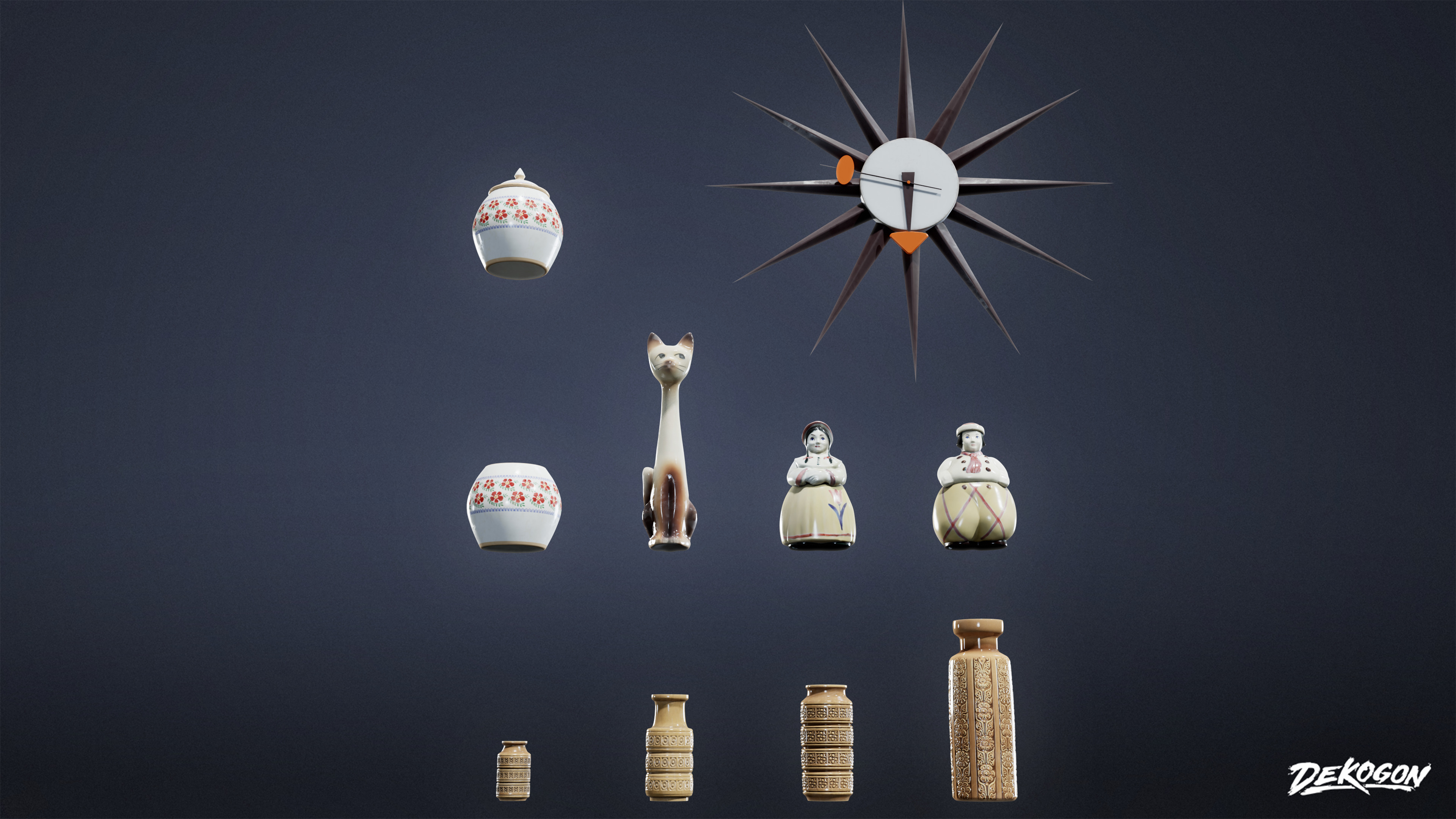 SUBURBS - House Decor 11 - LOW POLY AND NANITE Low-poly 3D model_4