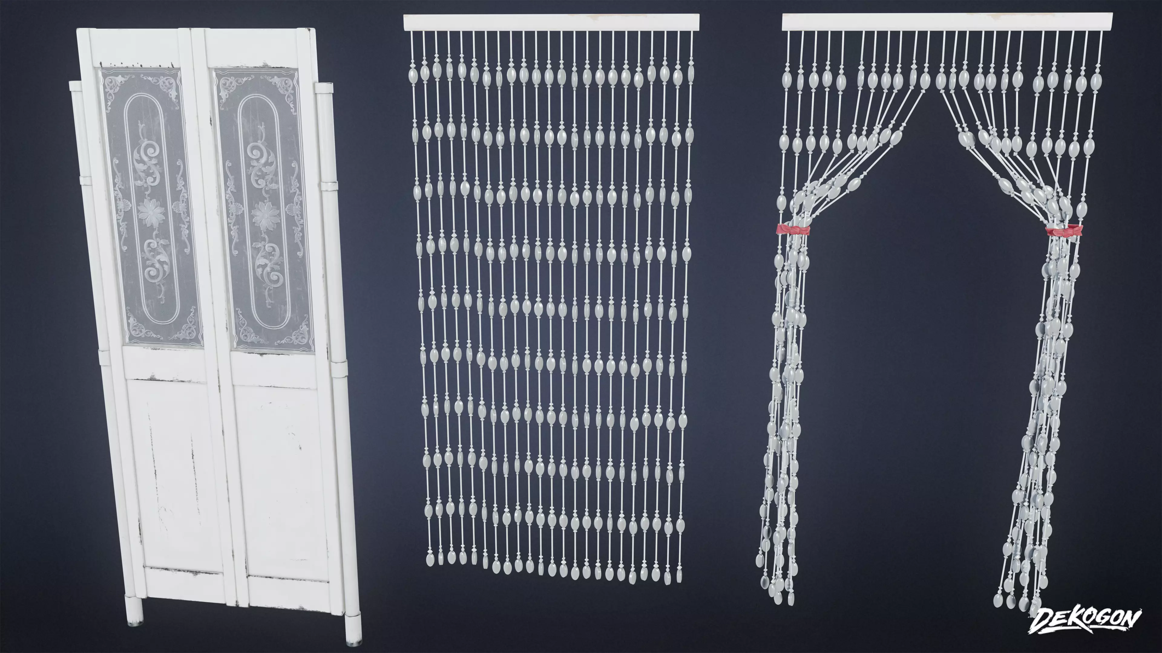 SUBURBS - House Divider Set 02 - LOW POLY AND NANITE Low-poly 3D model