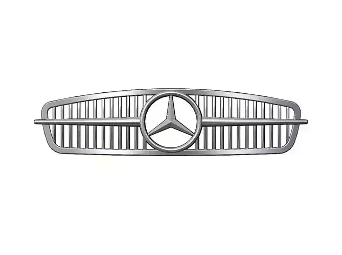 Ribbed Mercedes 300SL front grille gullwing relief