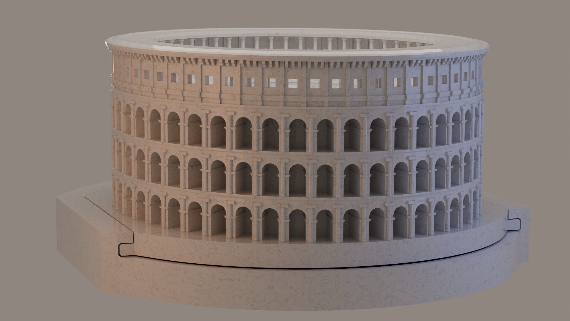 Colosseum for Aquariums 3D print model_4