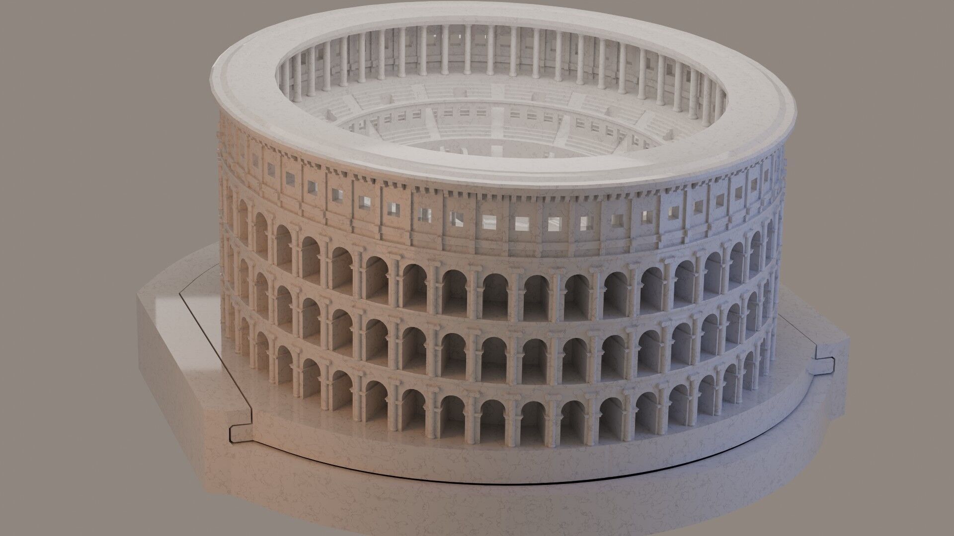 Colosseum for Aquariums 3D print model_2
