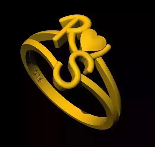 Heart Ring 3dm file