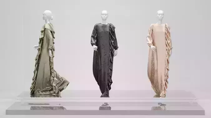 Dress V13 Walk Cycle Animation Clo Marvelous Designer Project