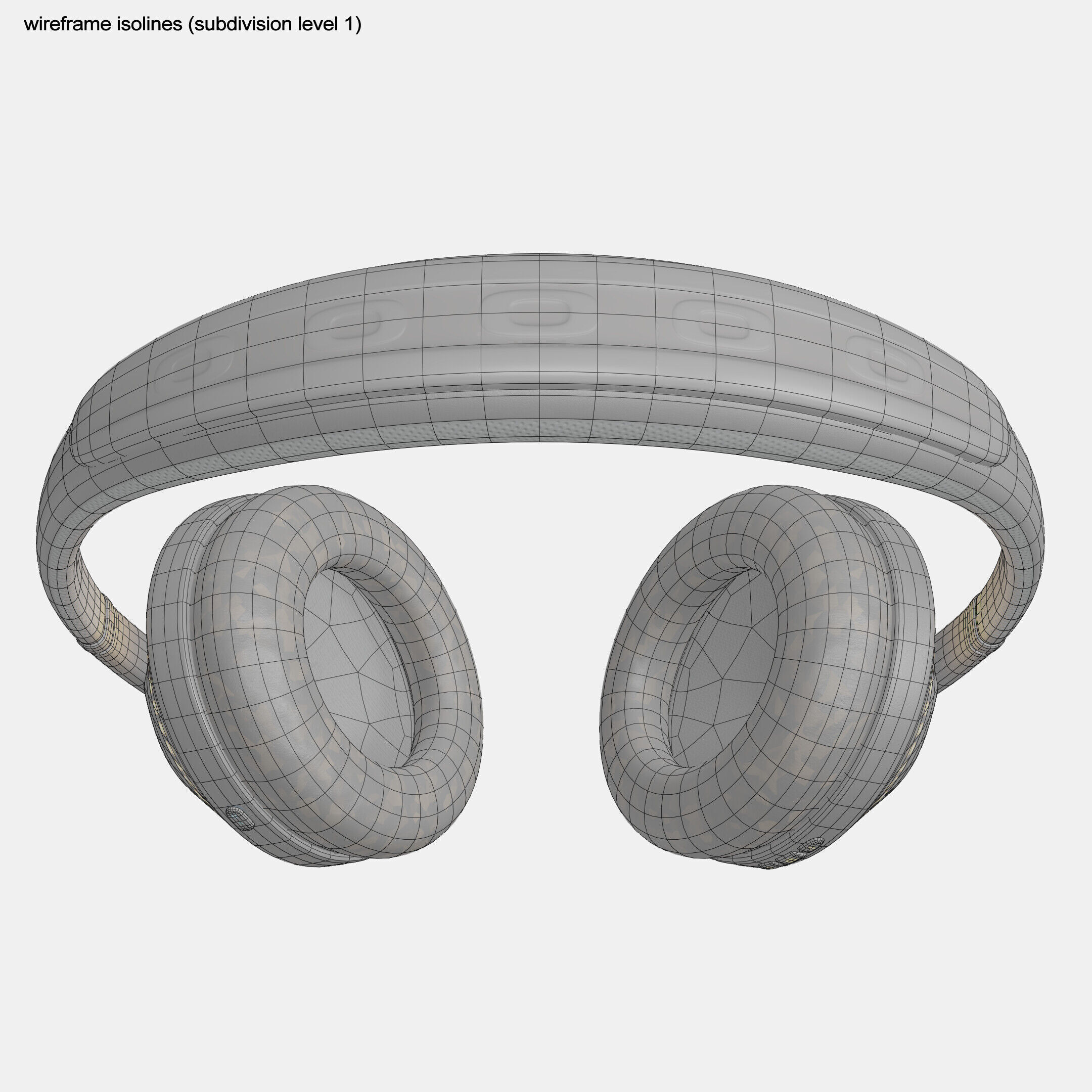 Noise-Cancelling Headphones Sonix NC-15 Low-poly 3D model_15