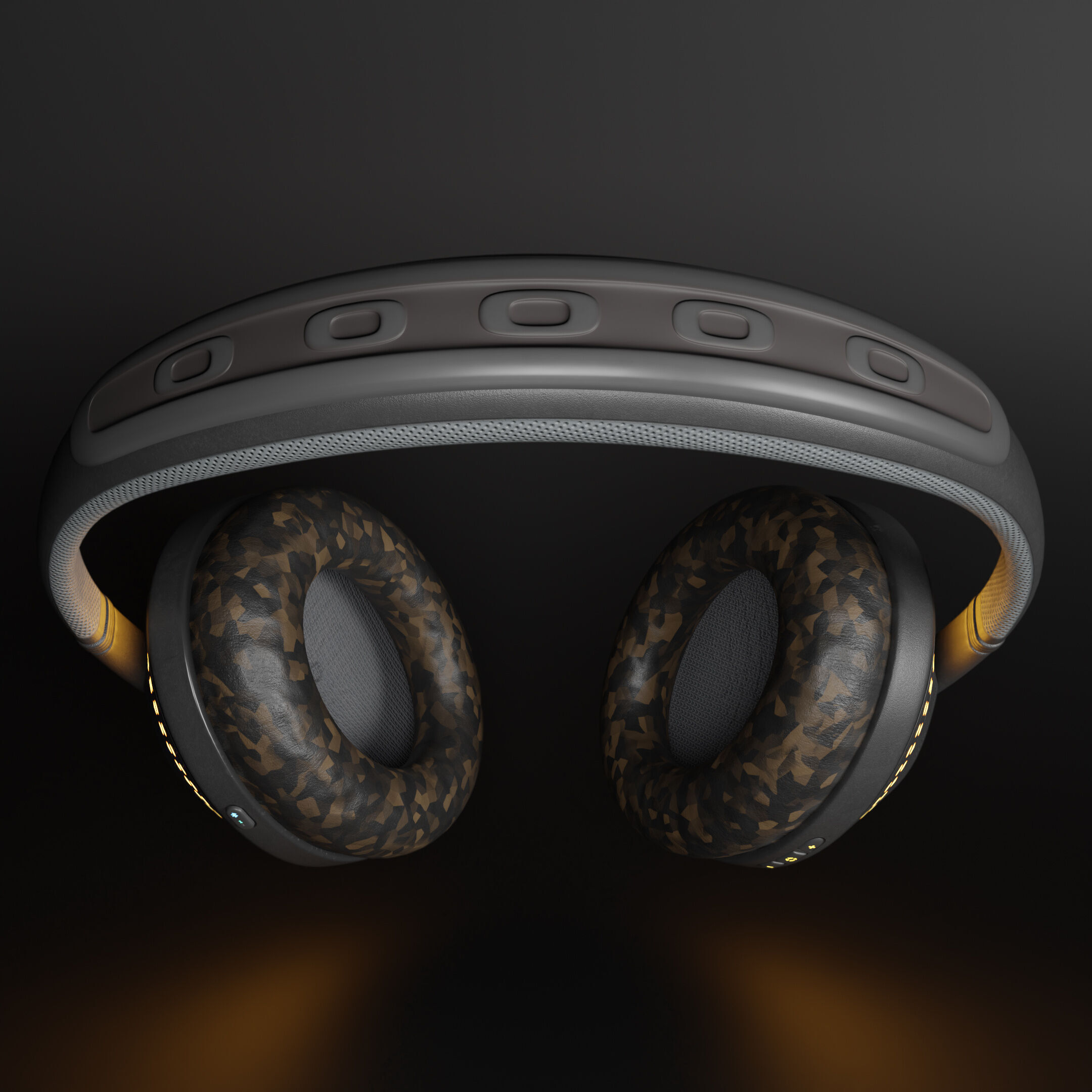 Noise-Cancelling Headphones Sonix NC-15 Low-poly 3D model_7