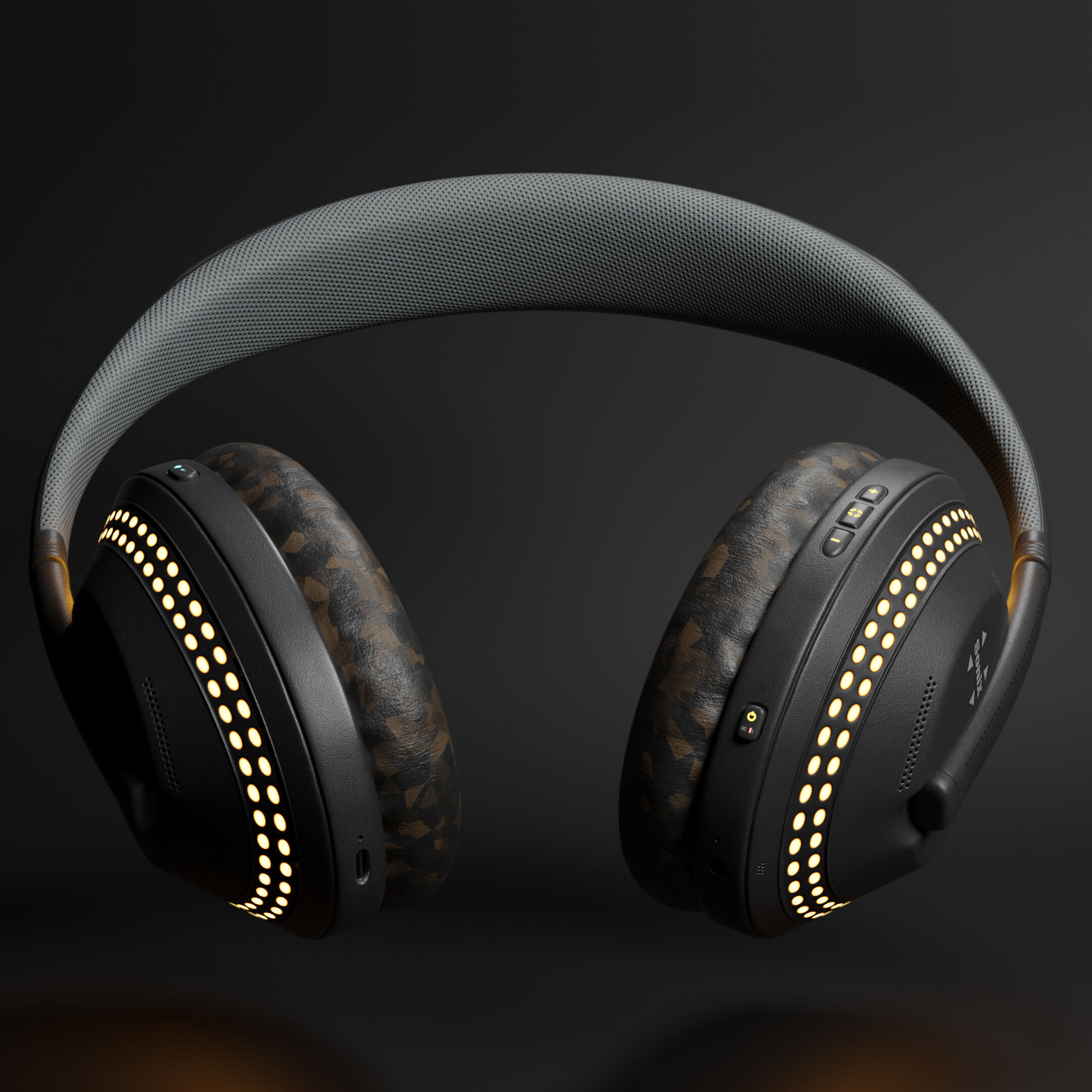 Noise-Cancelling Headphones Sonix NC-15 Low-poly 3D model_8