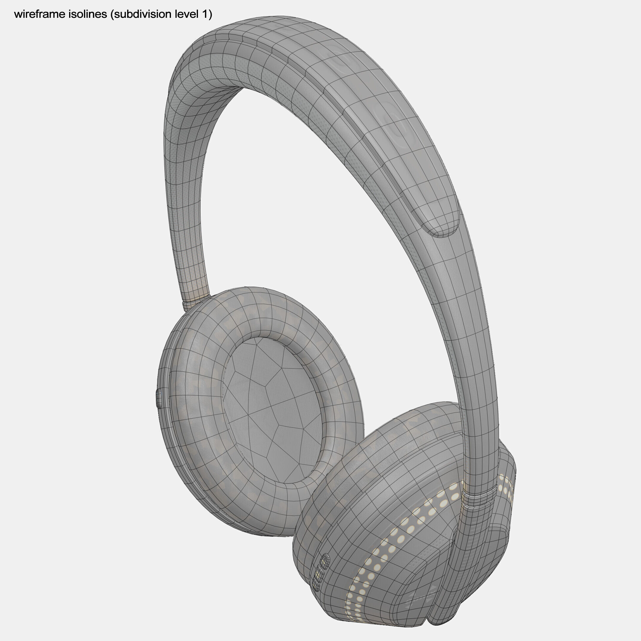 Noise-Cancelling Headphones Sonix NC-15 Low-poly 3D model_14