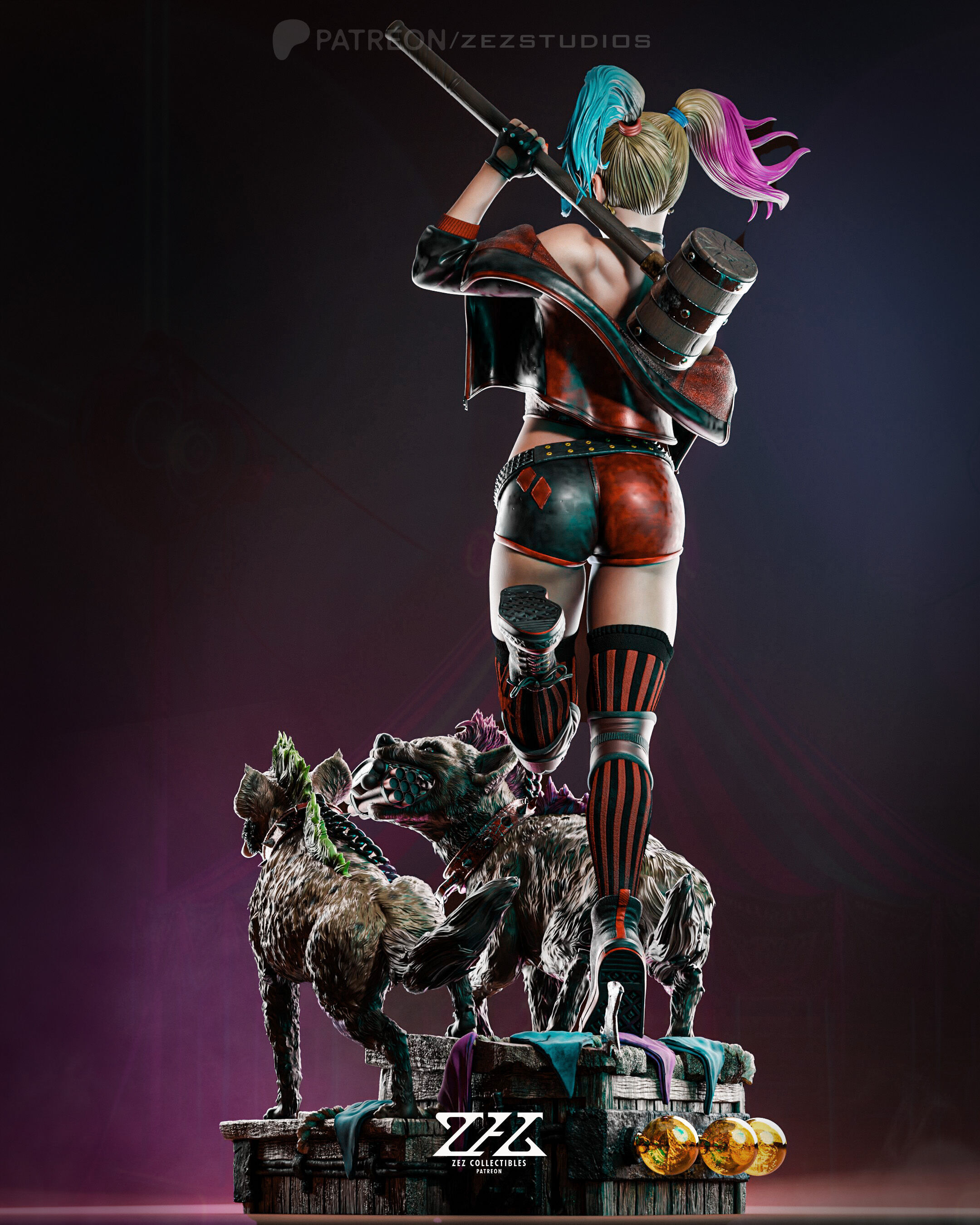 Harley Quinn - STL 3D print model_2