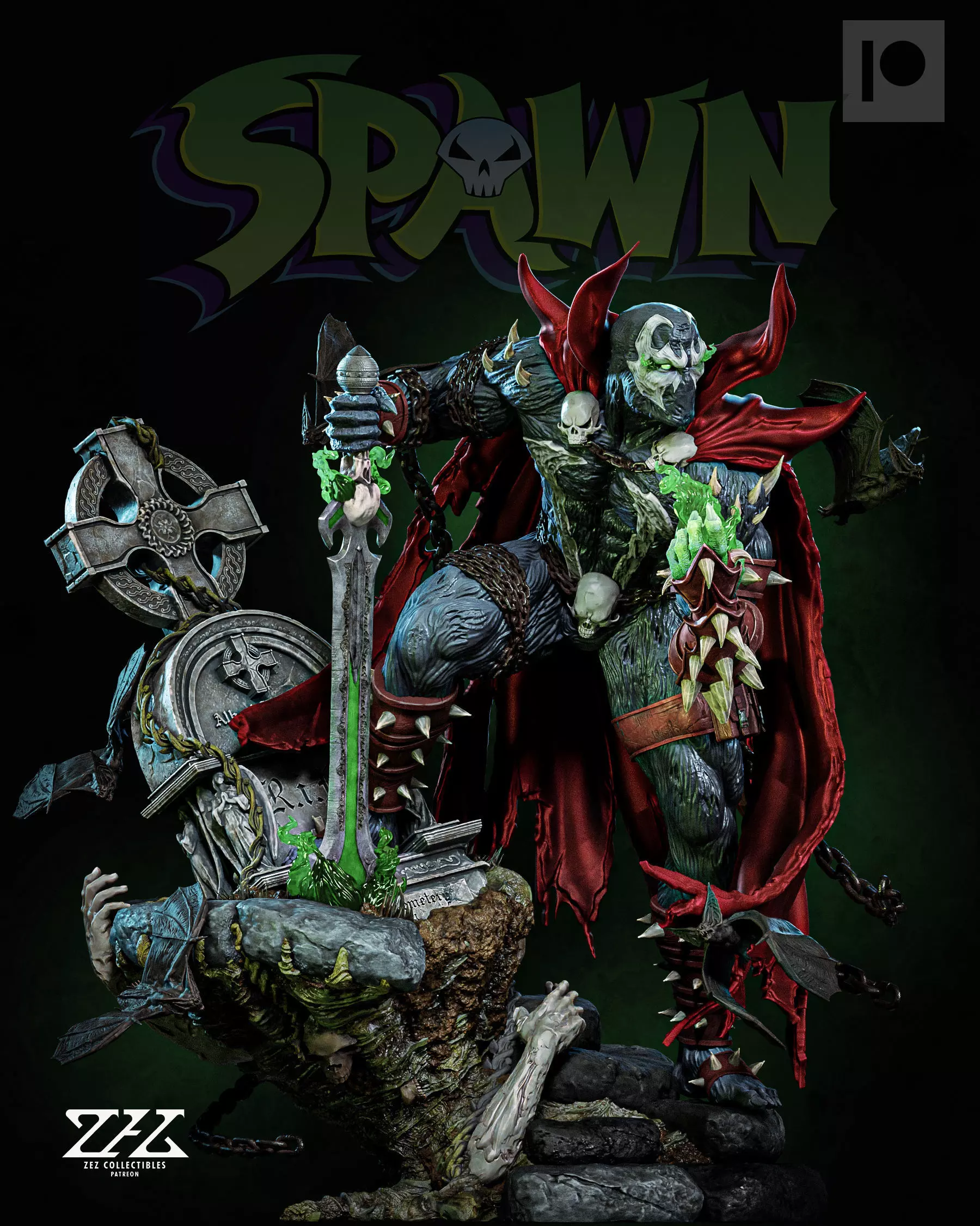 Spawn - STL 3D print model_0