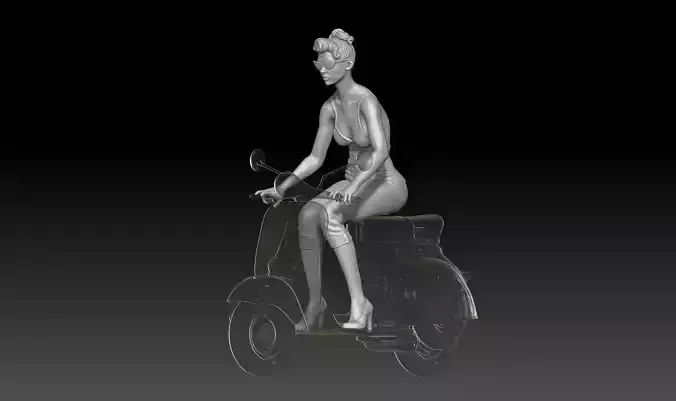 PIN UP and vespa girl 1