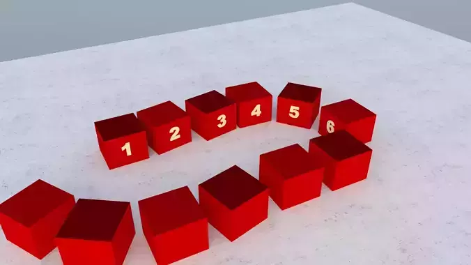 Numbered Cube - Game Cube 3D print model