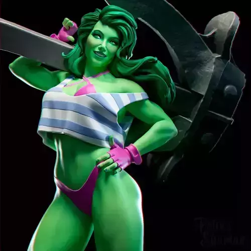 Fan She Hulk - printable stl