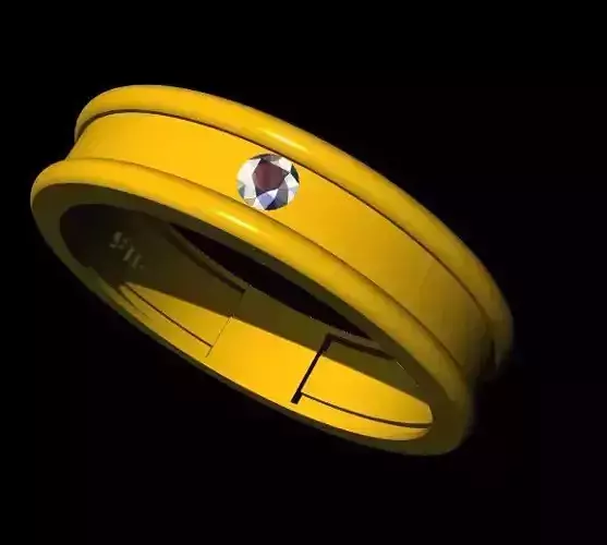 Solitaire Ring 3dm file