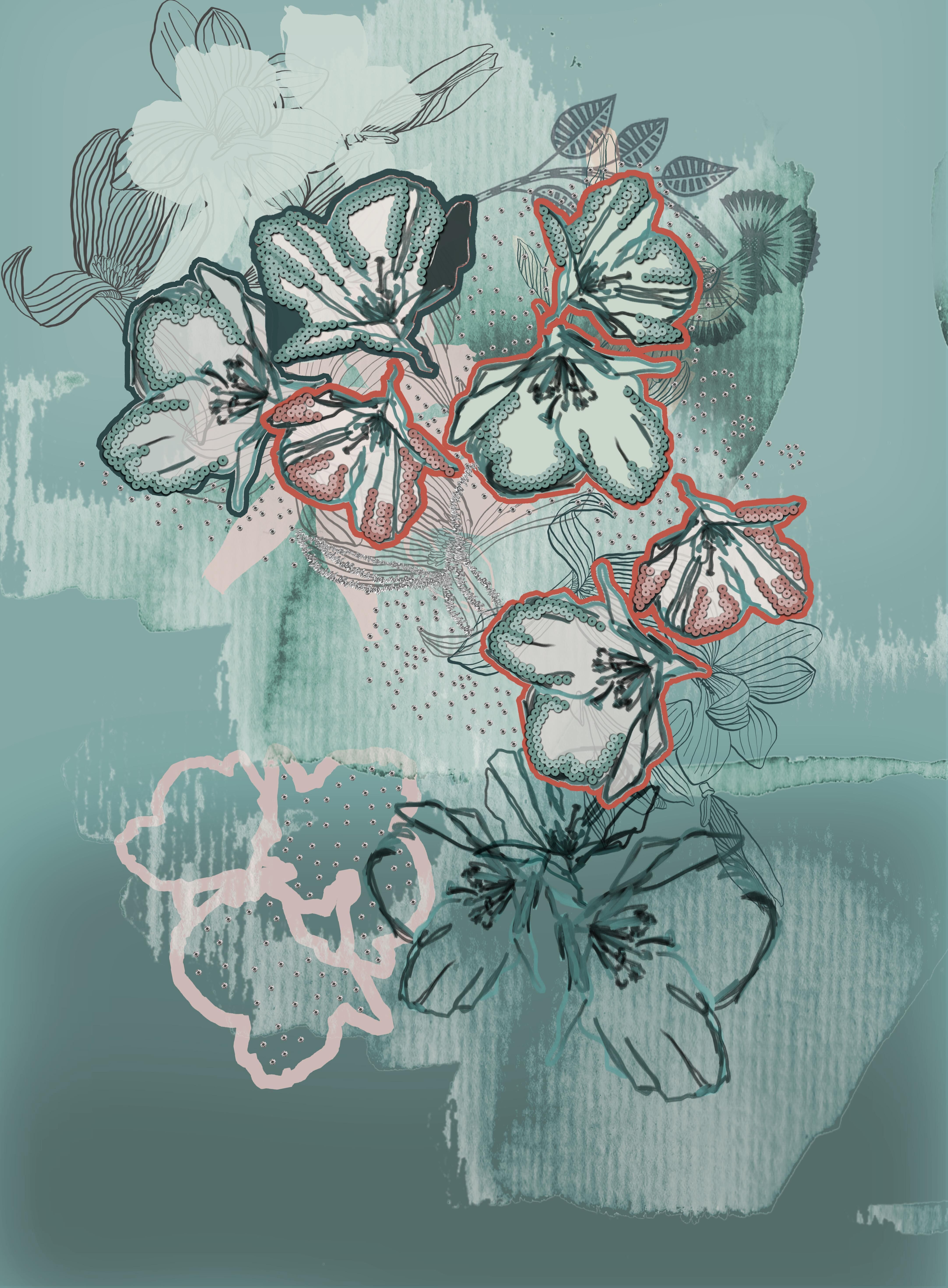 Womens lace dress rigged model Low-poly 3D model_3